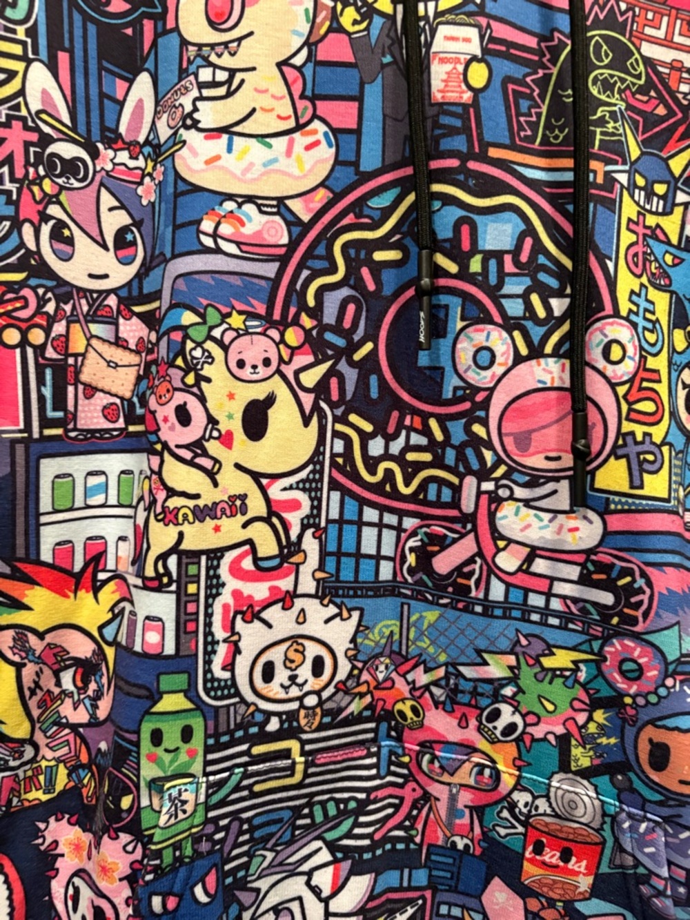tokidoki unisex + Fresh Hoods collab Graphic Hoodie - FreshHoods Label - Picture 2 of 6